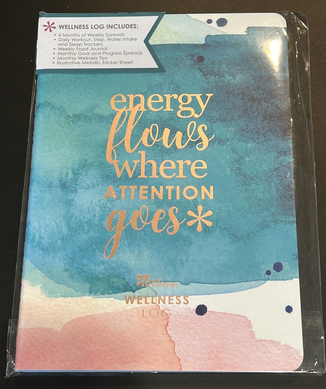 NEW Erin Condren Wellness Log Petite Planner