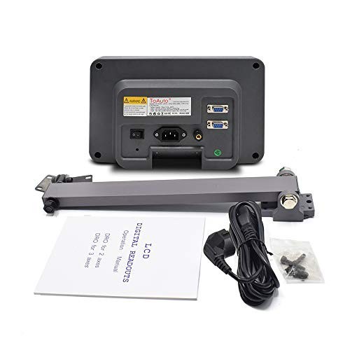 TOAUTO Digital Readout 2 Axis DRO Display for Milling Lathe EDM Machine