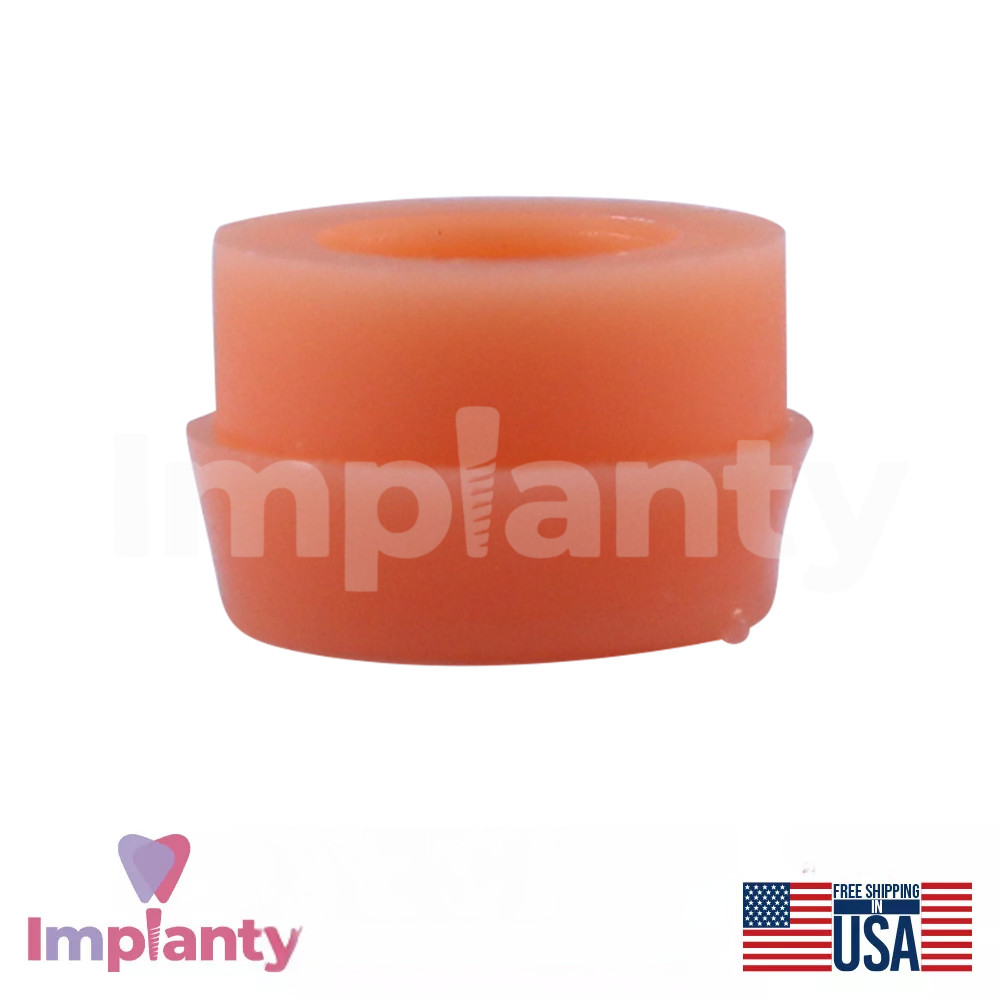 1x Dental Ball Attachment Soft Silicone Set Titanium Int Hex 2.42mm System