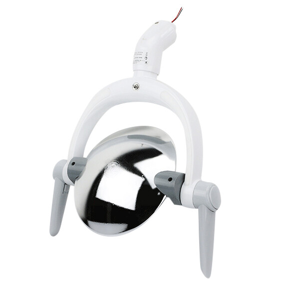 10W Ceiling Mounted Oral Light Dental Operating Lamp 6 LED Lens Light With Arm