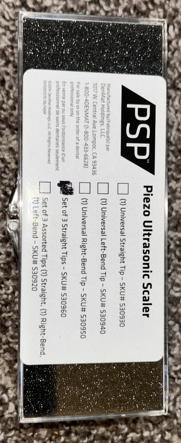 Denmat Pro-Select Platinum Tips Piezo Ultrasonic 3/Pk Straight