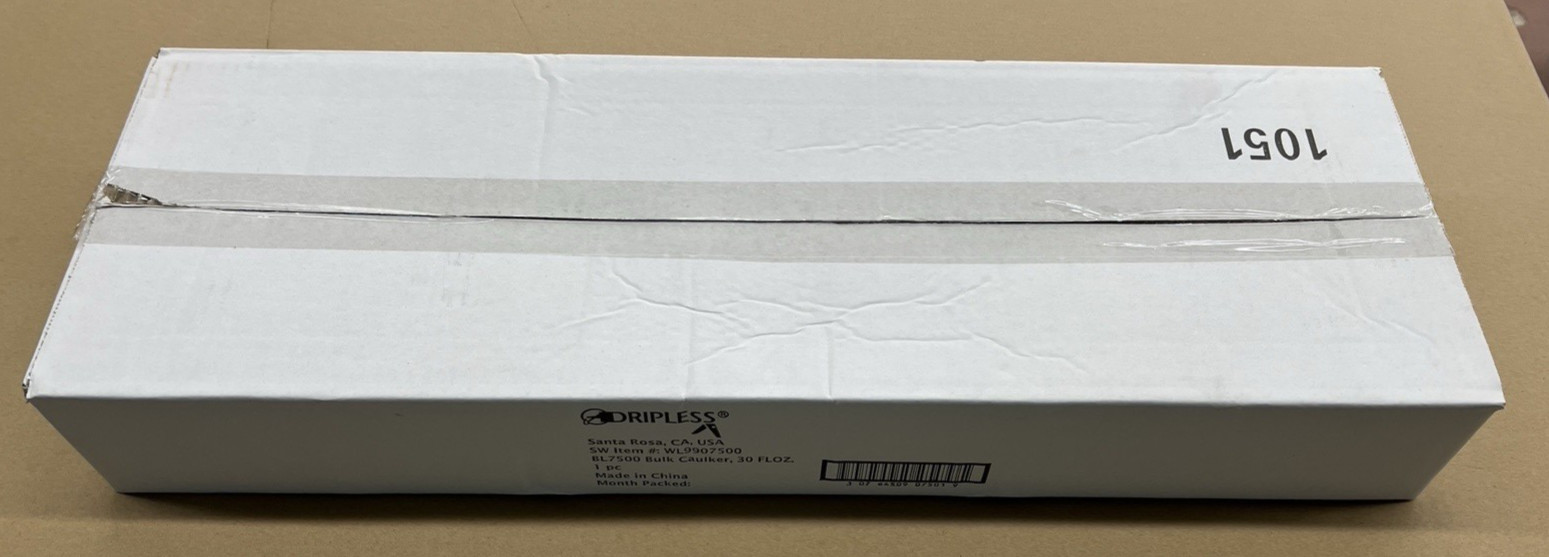 Dripless BL7500 30oz Industrial Grade Aluminum Bulk Caulking Gun W/ 6 Tips