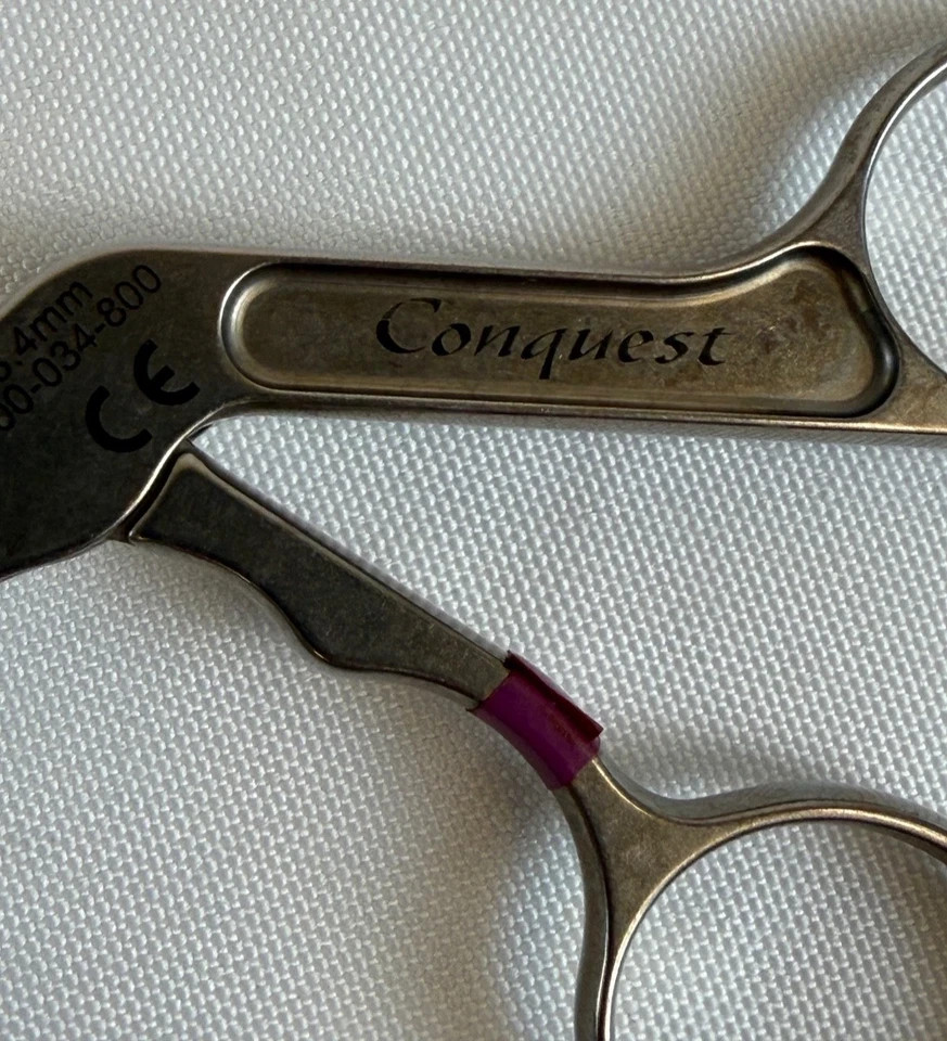 Stryker 300-034-800 Conquest 3.4mm Straight Backbiter Arthroscopic Punch Forcep