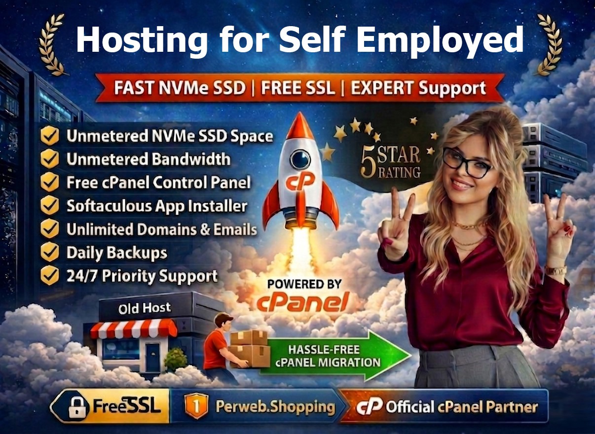 Hosting for Self Employed – 🚀 Unlimited SSD + SSL + 24/7 Expert Help $14.99/Yr