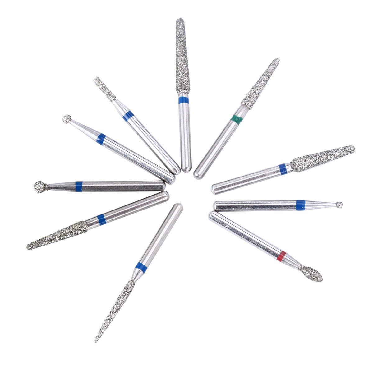 20Packs AZDENT Dental FG Diamond Burs For High Speed Handpiece Medium FG 1.6mm