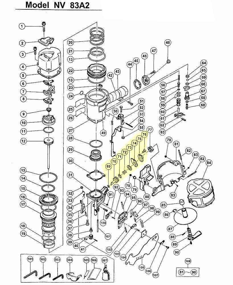 CoFast® High Quality Feed Piston Set 877-709 8 parts Aftermarket Hitachi NV83A2