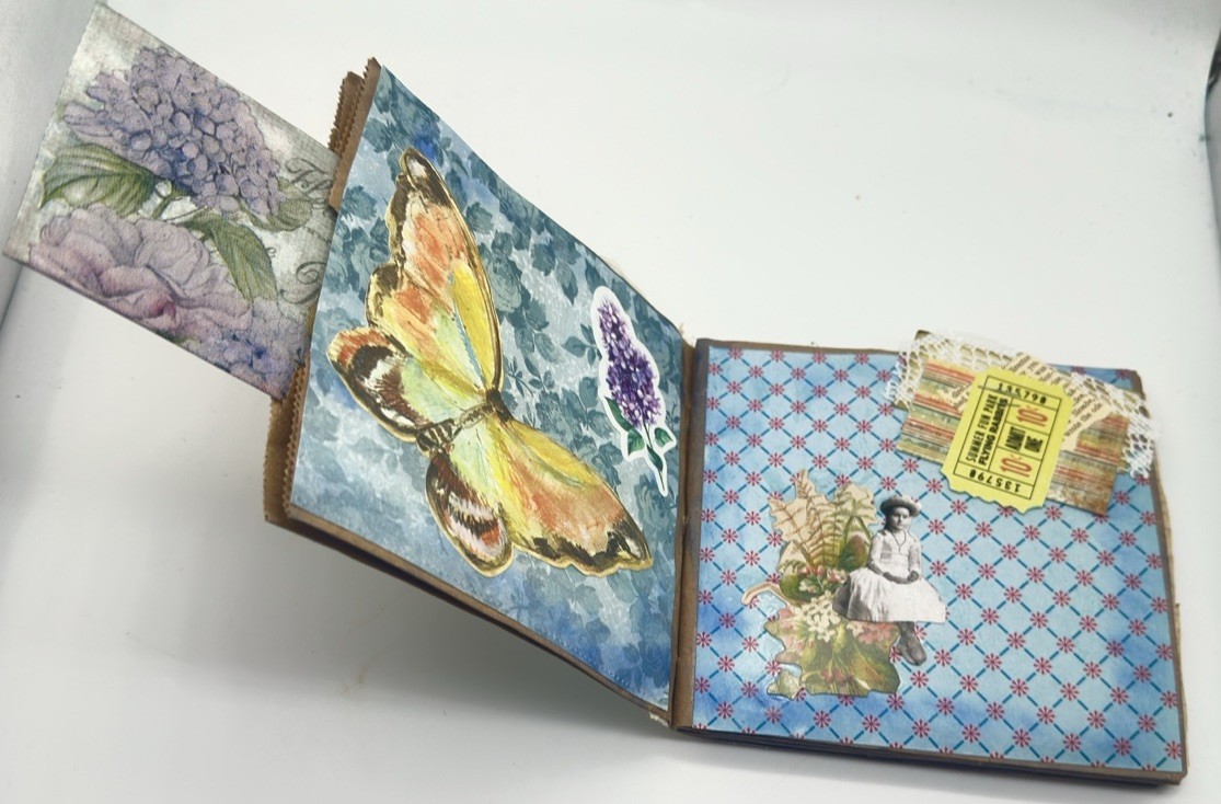 Junk Journal Delight Themed Medium Is Brown Paper Bags And Coffee Dyed Paper
