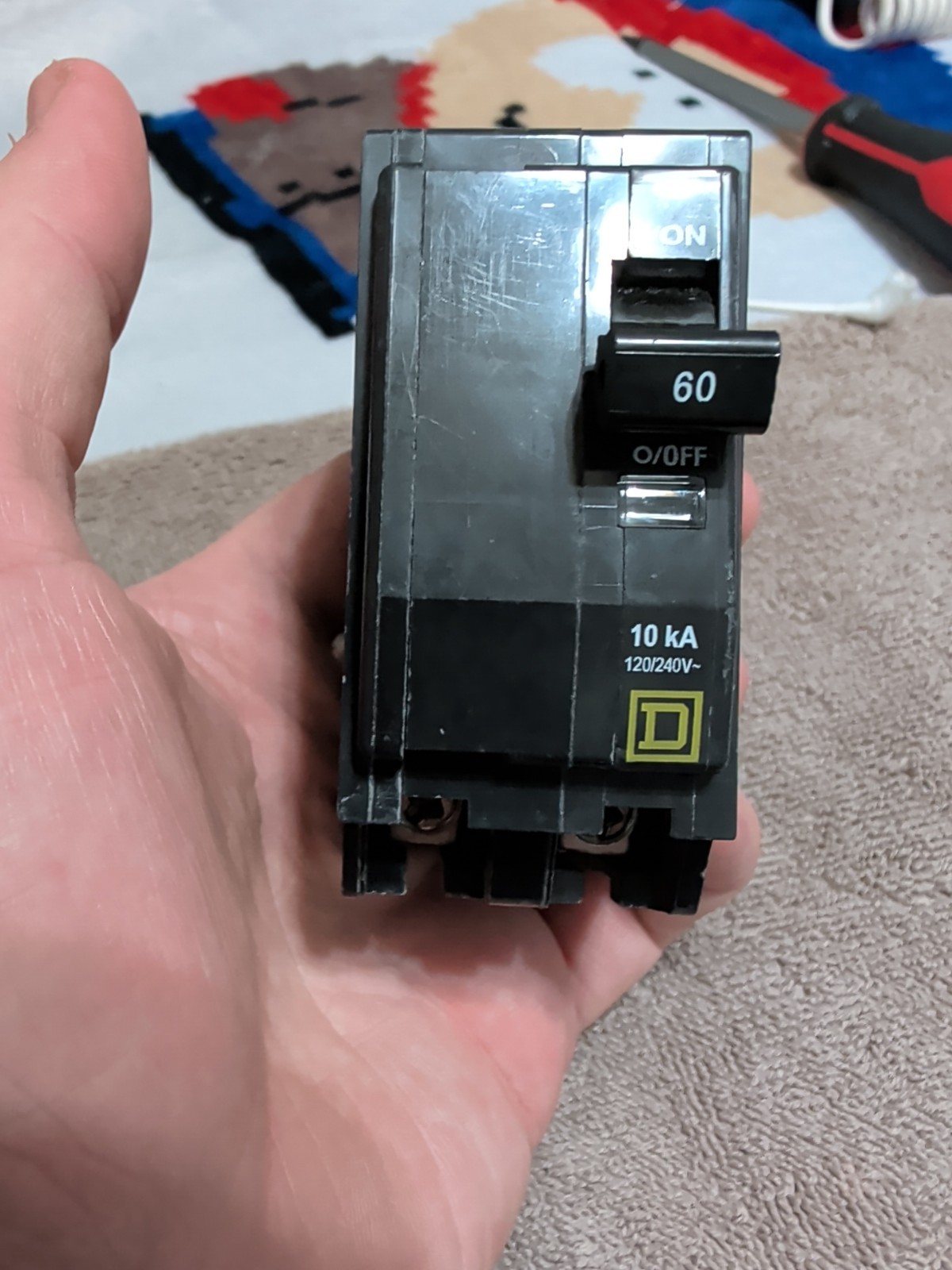 SQUARE D QO 60A 2-POLE Breaker