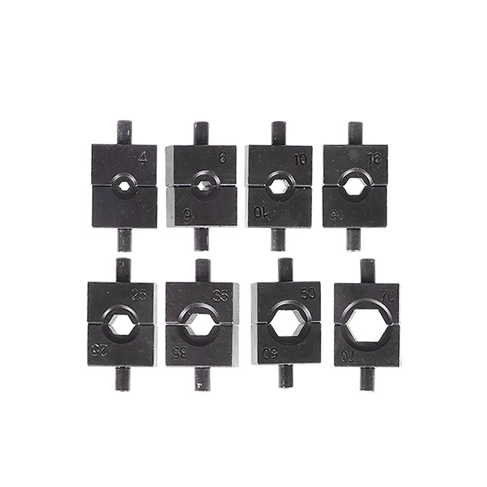 10T Hydraulic Crimper Crimping Tool Wire Battery Cable Lug Terminal W/ 9 Dies