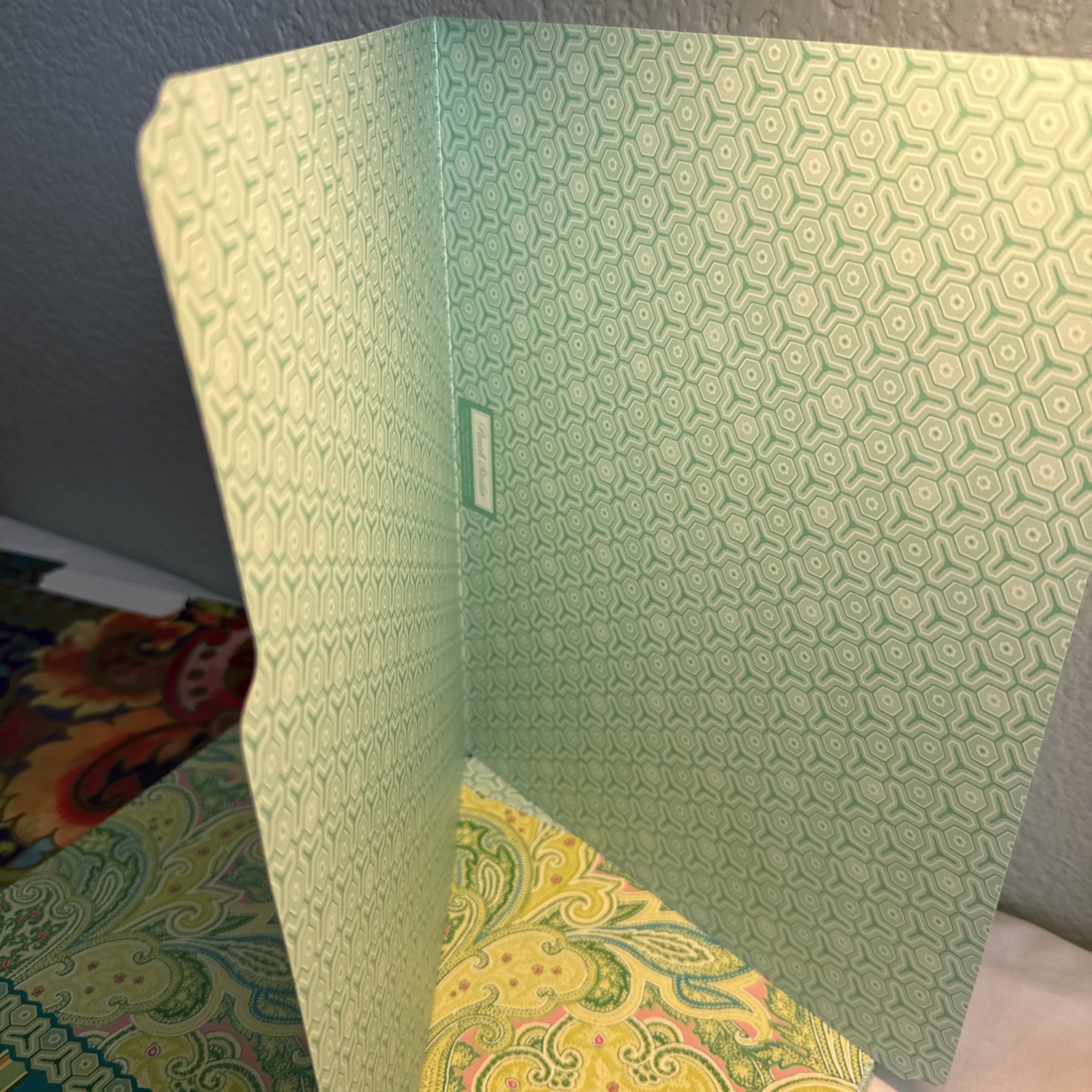 File Folders Decorative Paisley Floral 24 folders 2 designs New Loose