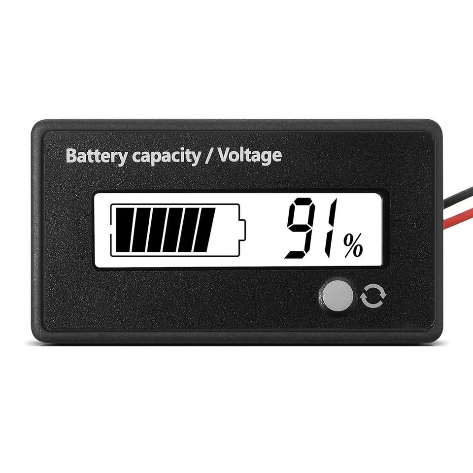 12V 24V 36V 48V Battery Capacity Indicator Golf Cart Voltage Meter with LCD
