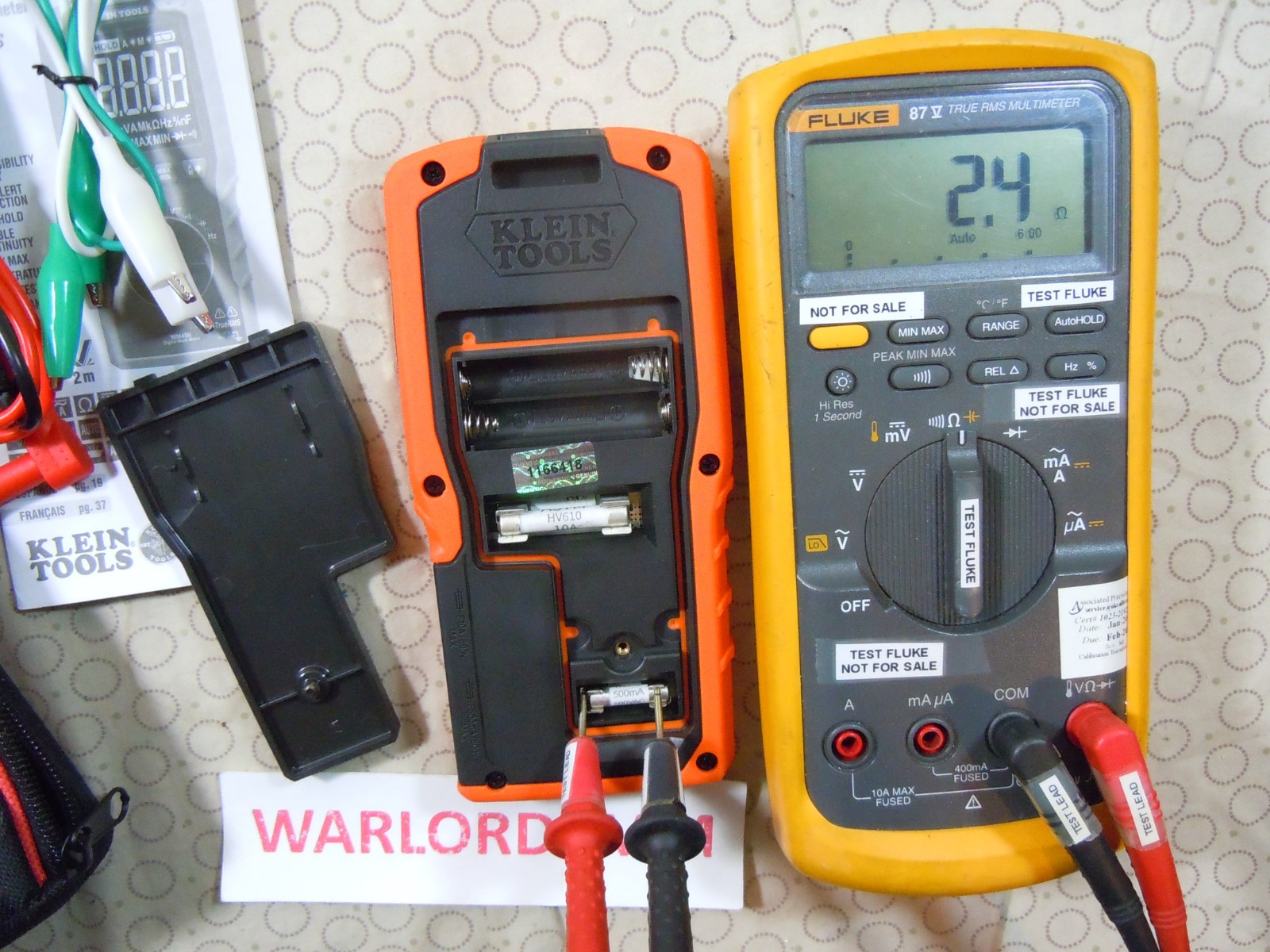 KLEIN TOOLS MM450 TRMS MULTIMETER WITH ACCESSORIES + KLEIN CASE – 0208304.