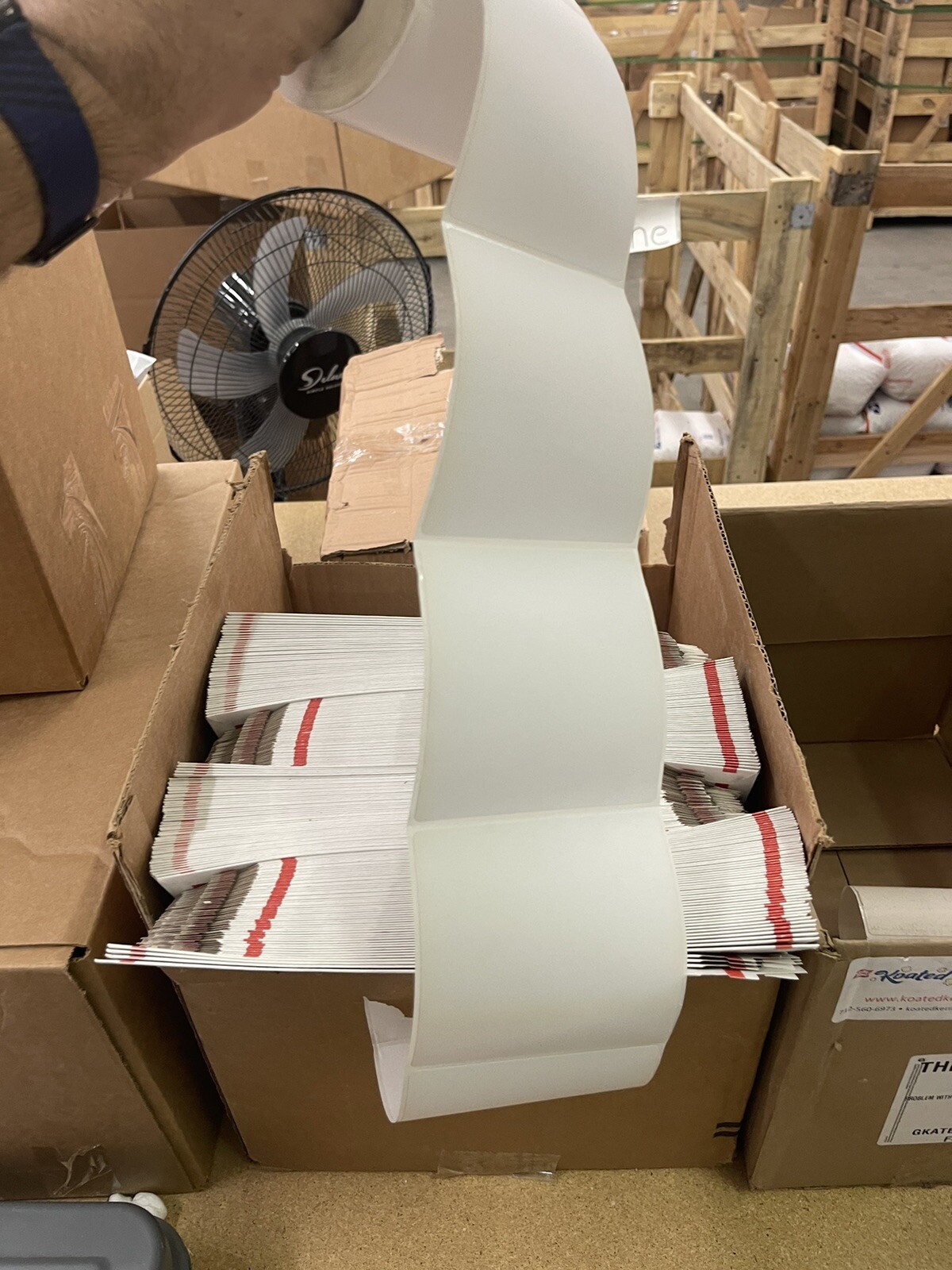 4 Rolls Of 3×3 thermal labels X 250 Per Roll! 1000 Labels