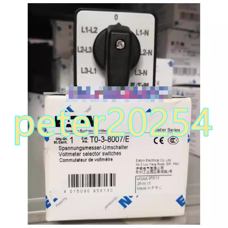 1PC NEW Voltage meter selection switch T0-3-8007/E #YY