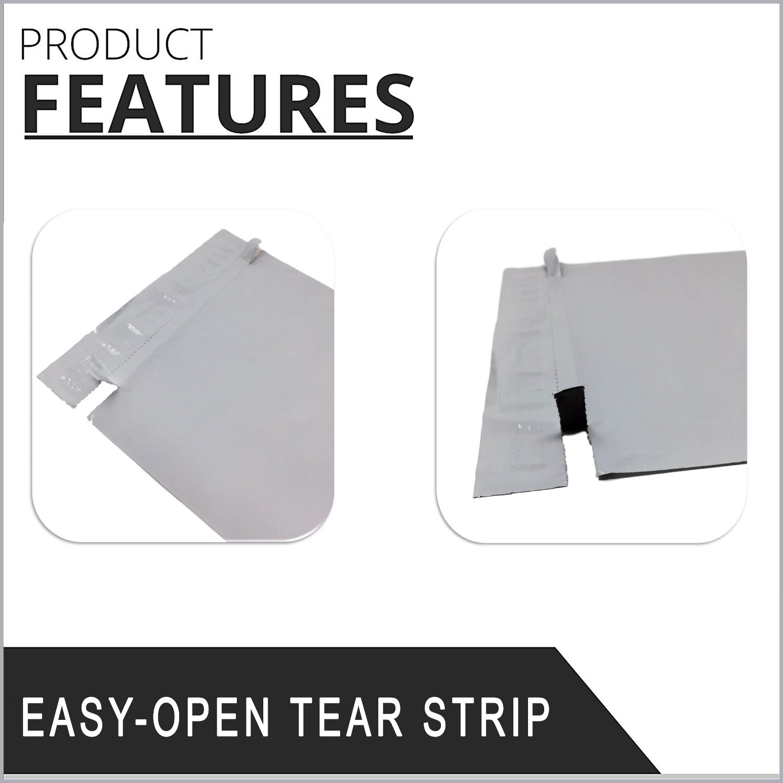 100 12×15.5 Premium PERFORATED Glossy Plastic Self Seal Envelopes Poly Bag 2 MIL
