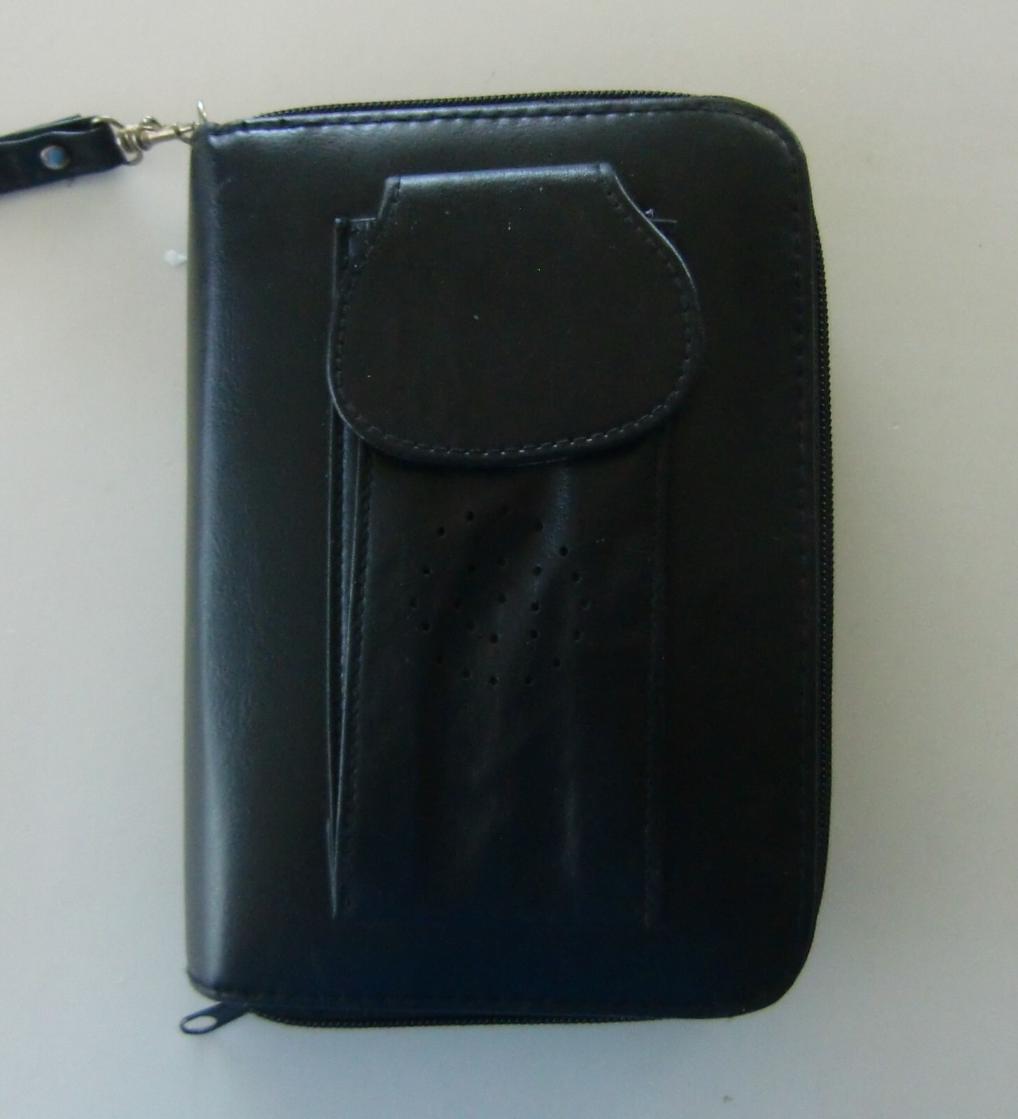 Six Ring Monthly/Weekly black leather planner