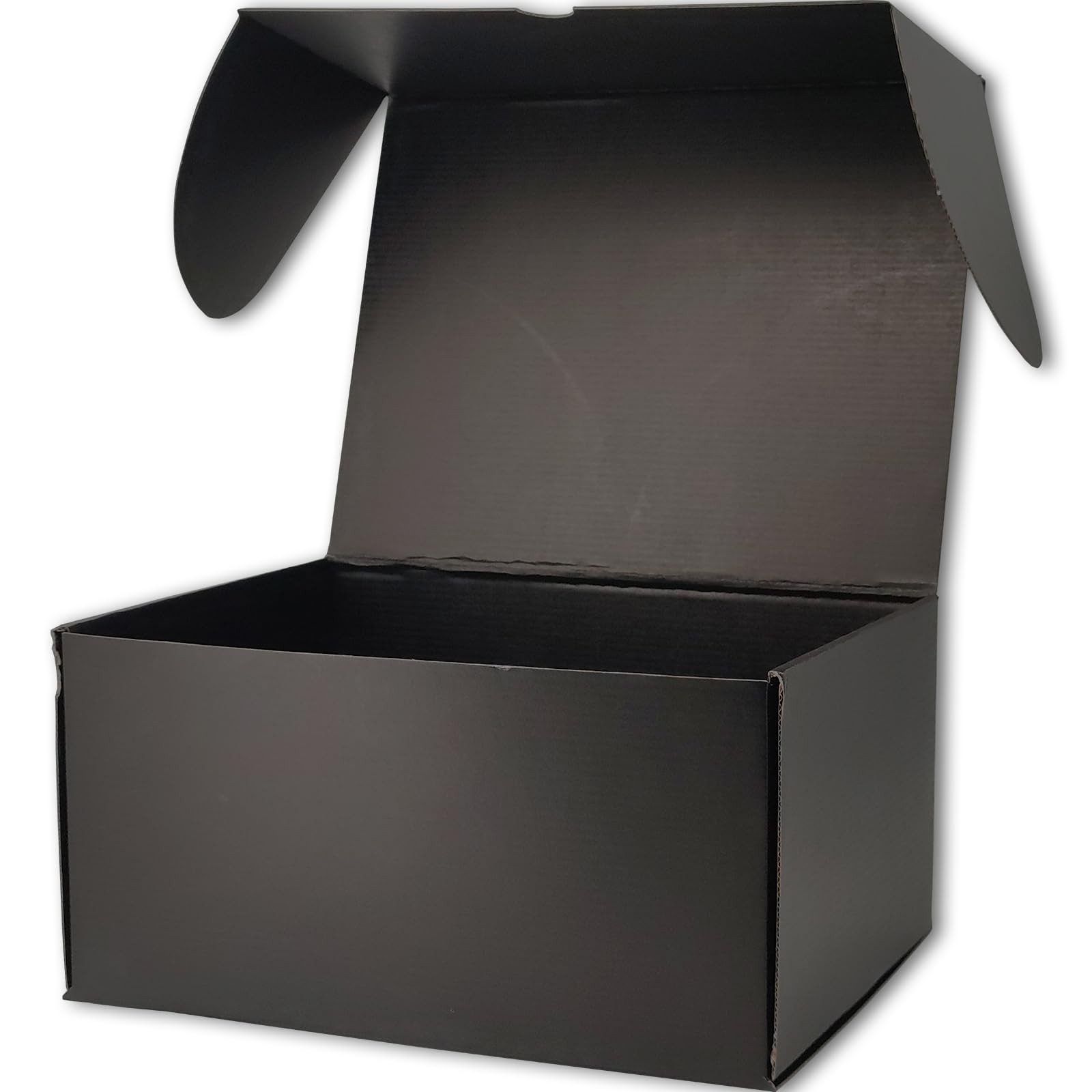 Black Shipping Boxes for Small Business Pack of 15-12x10x6 inches Cardboard C…