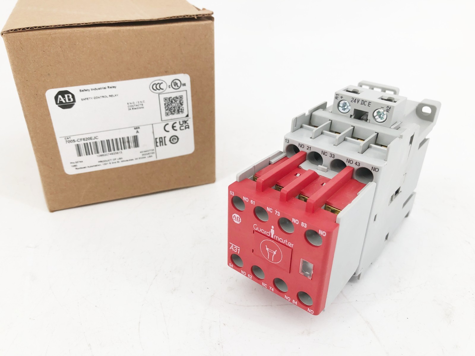 New Allen Bradley 700S-CF620EJC Ser. A Safety Control Relay 24VDC
