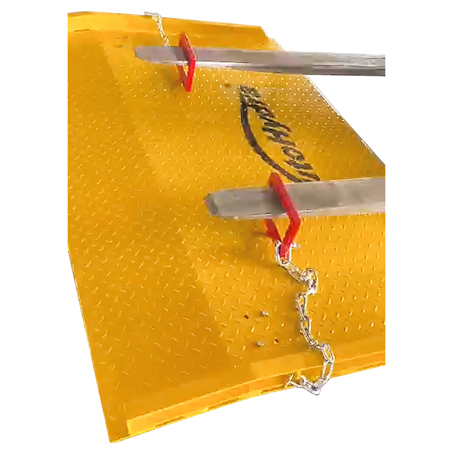 60» x 60» Steel Dock Boards with Handles & Side Curbs 13,000lbs Forklift