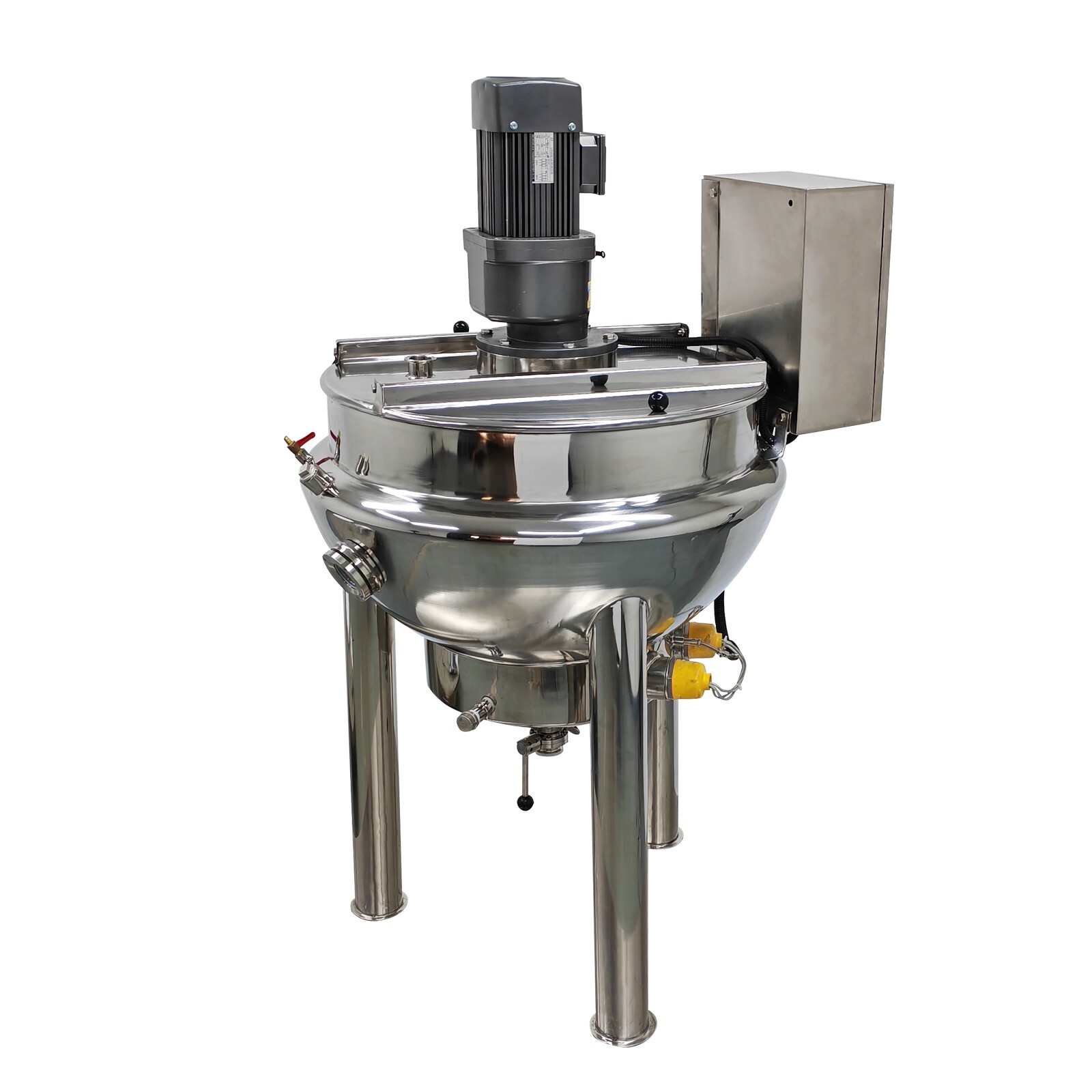 220V Jacketed Kettel Commercial Sandwich Pot Scraper100L 26.5Gal 27.6*18.1in Pot