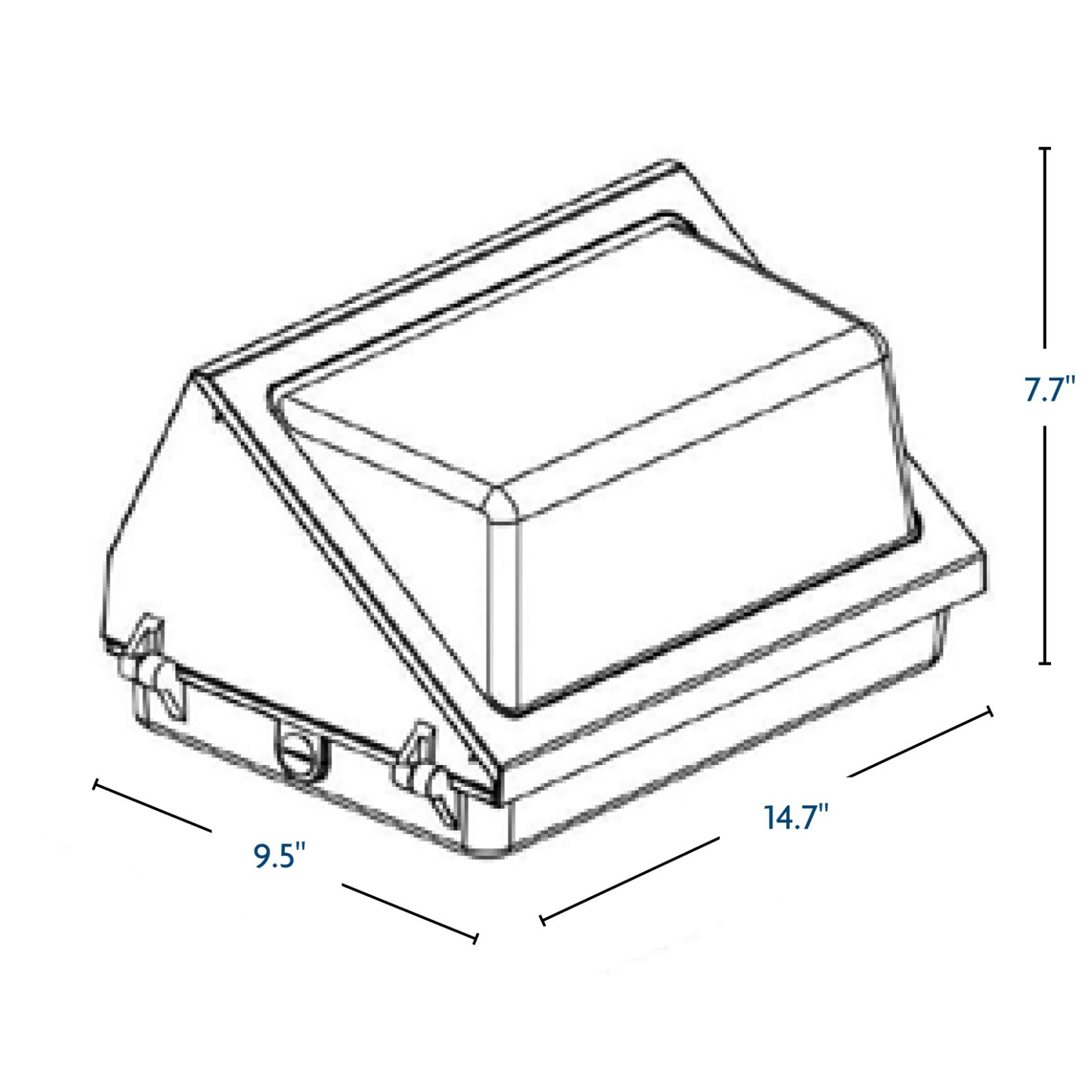 LED Wallpack Power & Color Selectable to 120W 16800lm 3-4-5K 0-10V with Photocel