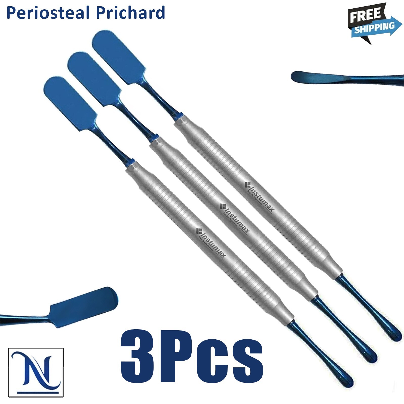3Pcs Prichard Dental Implant Elevators Essential Tools for Oral Surgeons Dentist