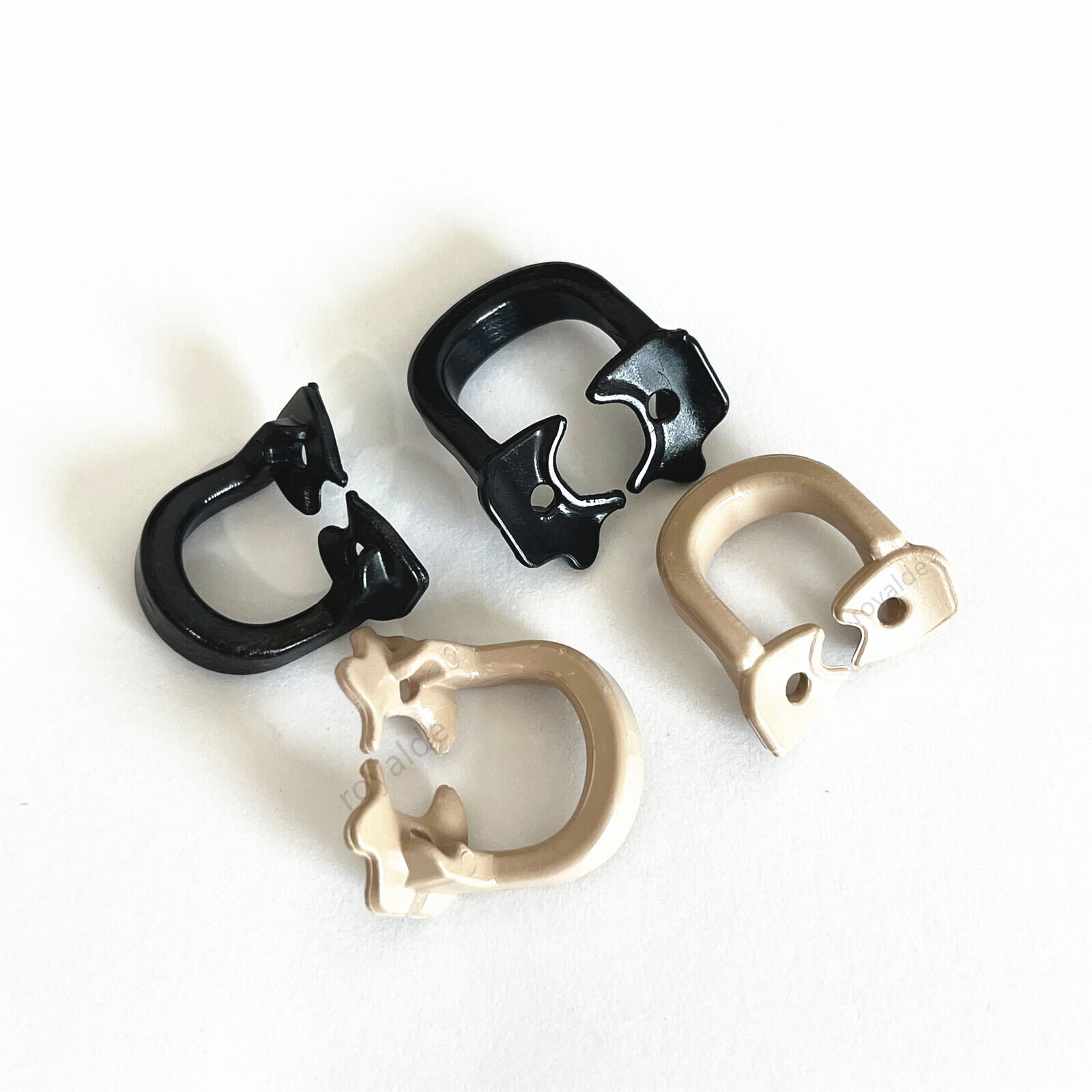 4 Pcs Dental Barrier Clips Rubber Dam Clamps Clip Soft Resin Kerr Style Molar