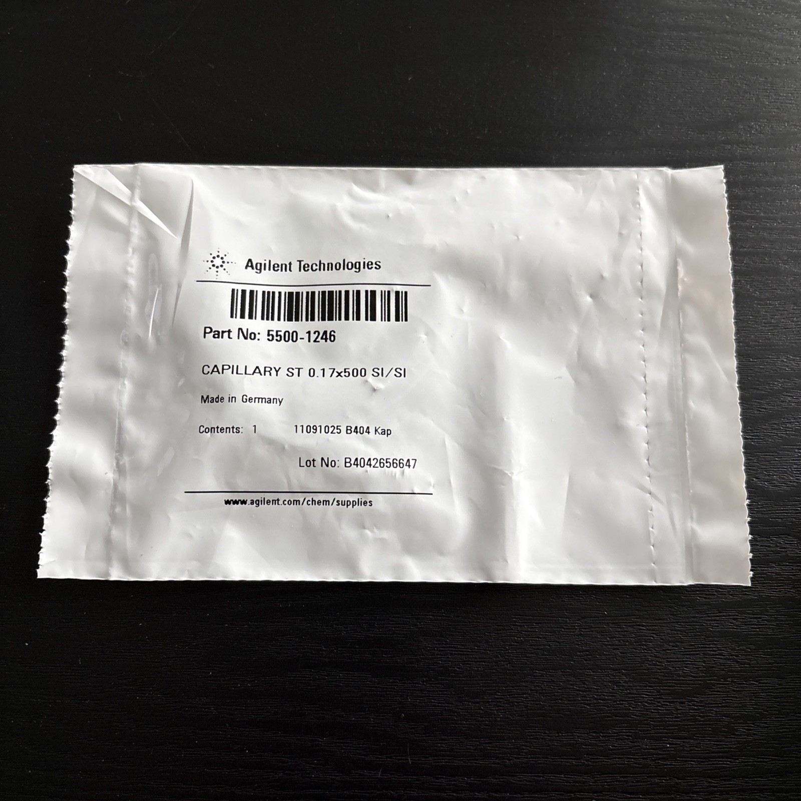 Agilent 5500-1246 Capillary ST 0.17×500 SI-SI New Fast Shipping