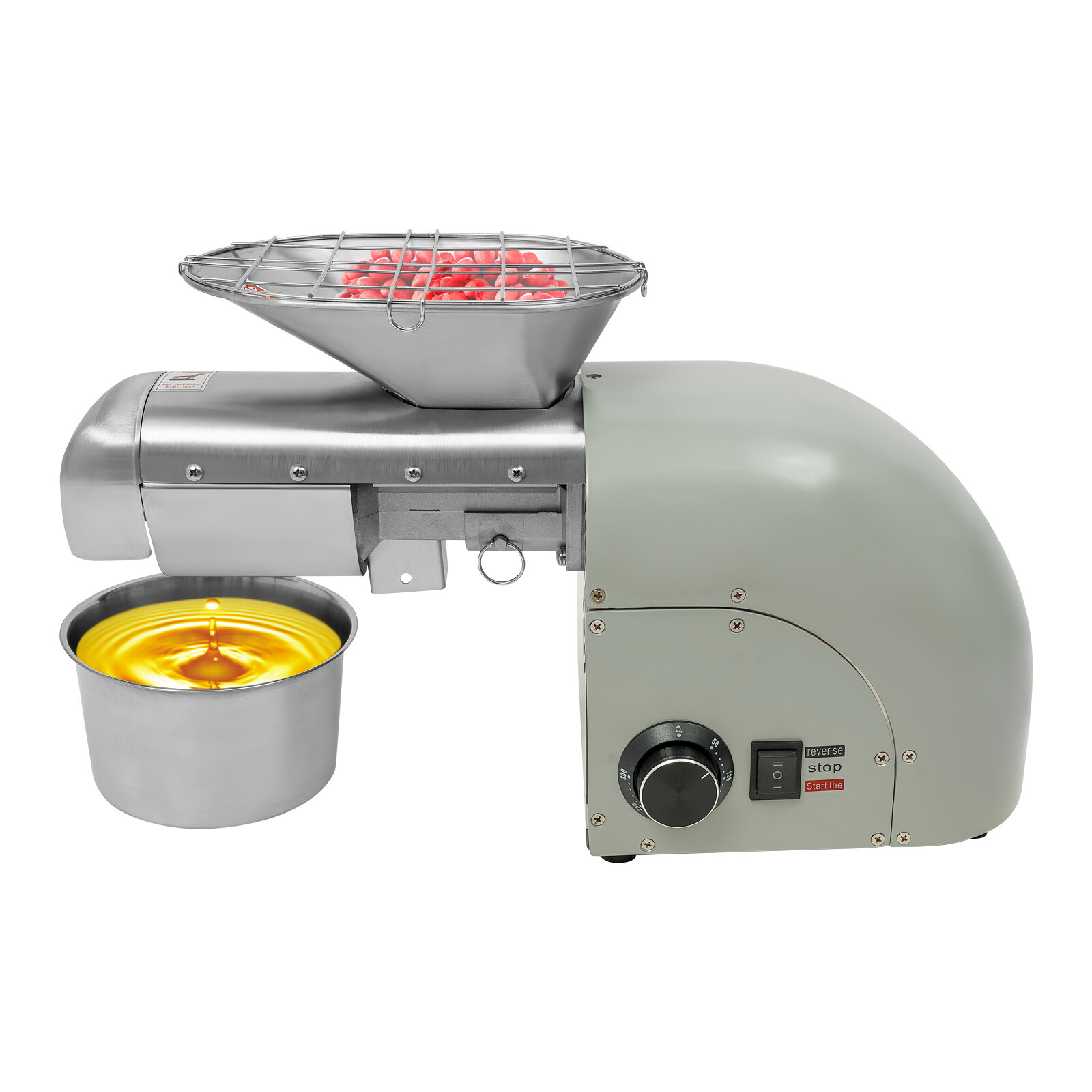 Tabletop Electric Peanut Sesame Oil Extraction Machine Oil Press Machine 1250W