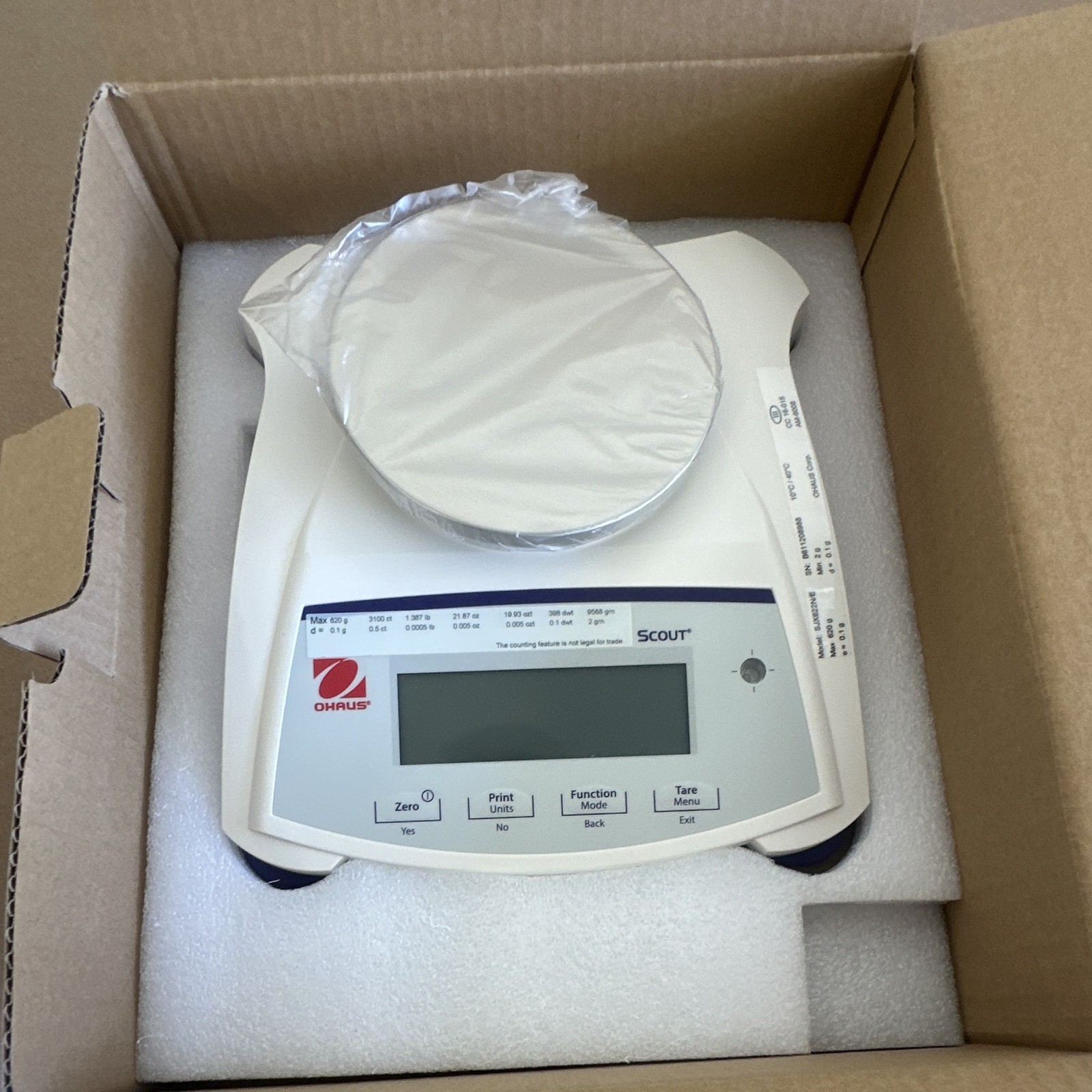 OHAUS Scout Top Loading Balance Physical Lab Scale SJX622N/E *FREE SHIPPING*