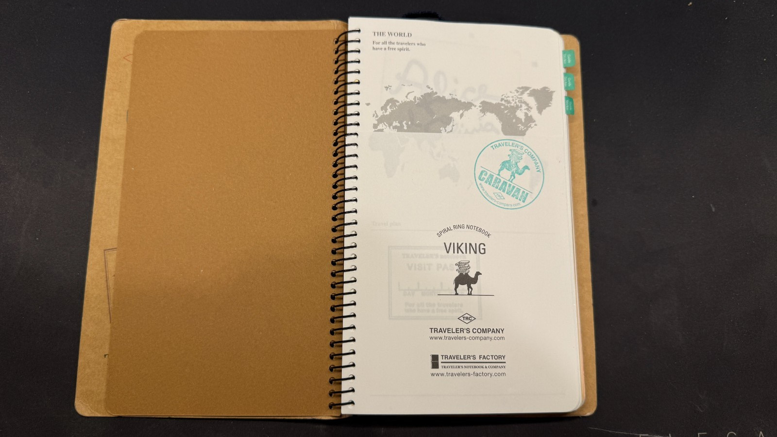 Traveler’s Company Traveler’s Notebook Hong Kong Caravan Spiral Notebook Green