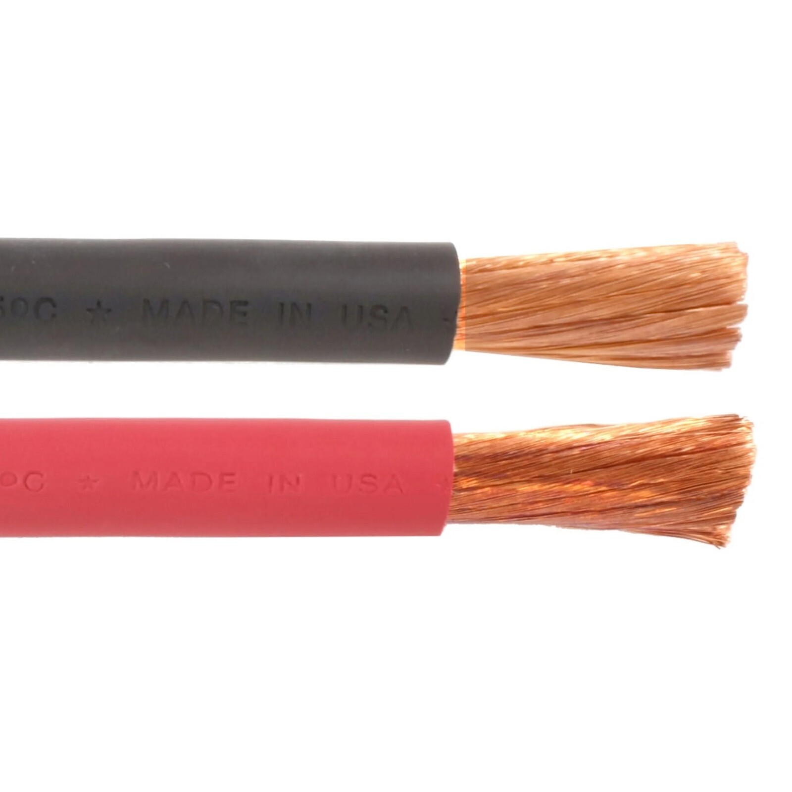2 AWG Class K Copper Welding Battery Cable 600V (190 Amp Rated)