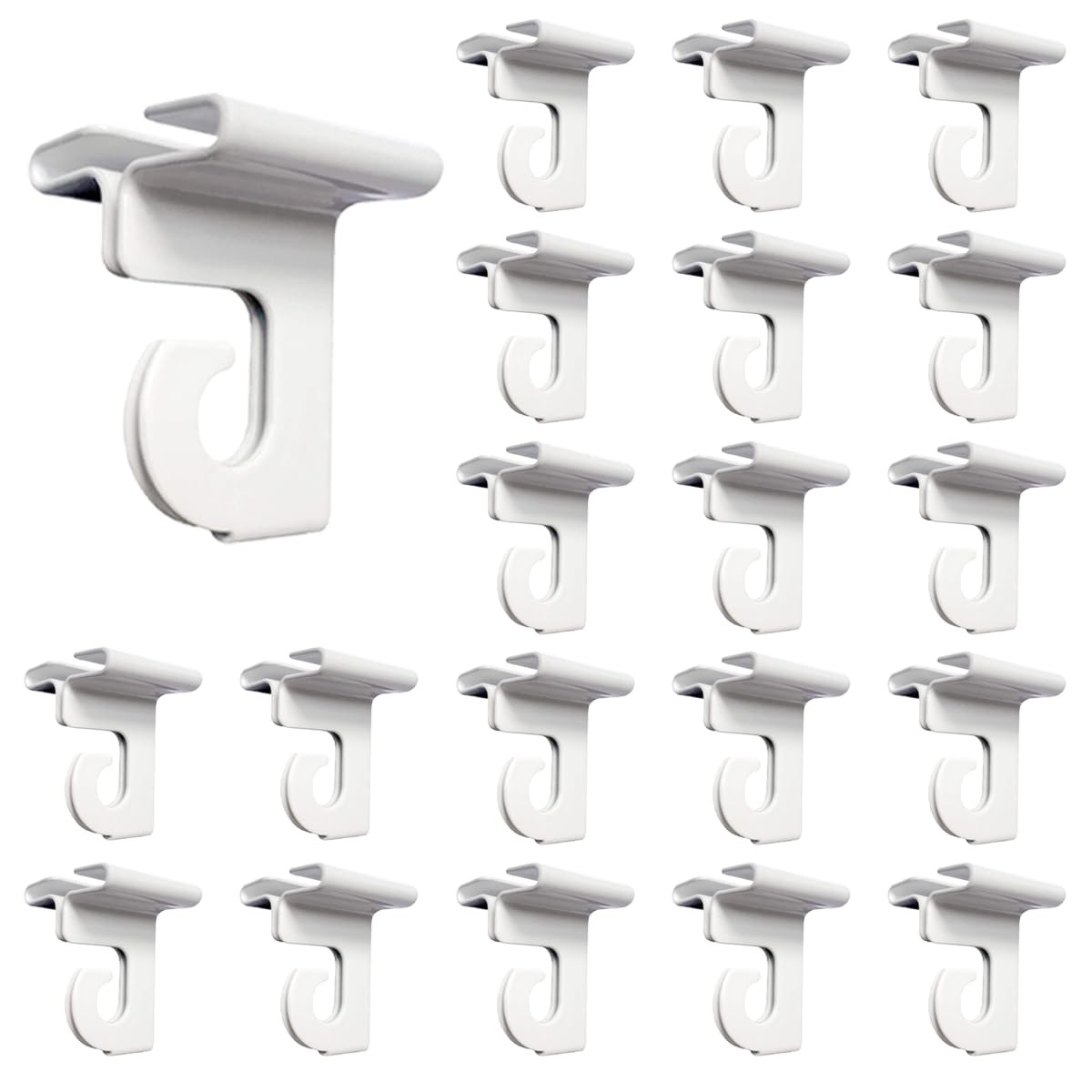 20 Pack Aluminum Drop Ceiling Hooks For Hanging, Grid Ceiling Hangers, 1.25″ …