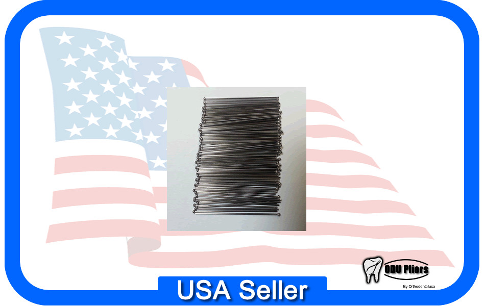 Orthodontic BALL CLASPS .036 / 0.9 mm Retainer OFFICE PKG 100 Made in USA