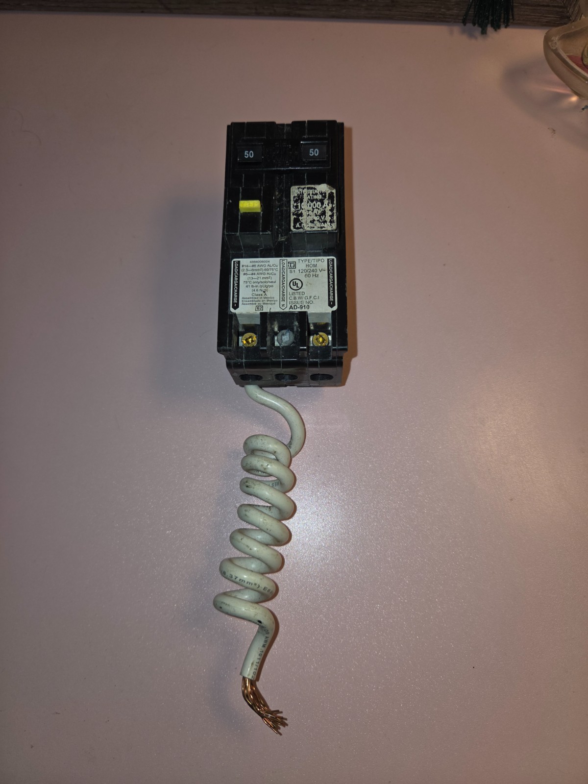 Square D HOM250GFICP 50 A Miniature Circuit Breaker