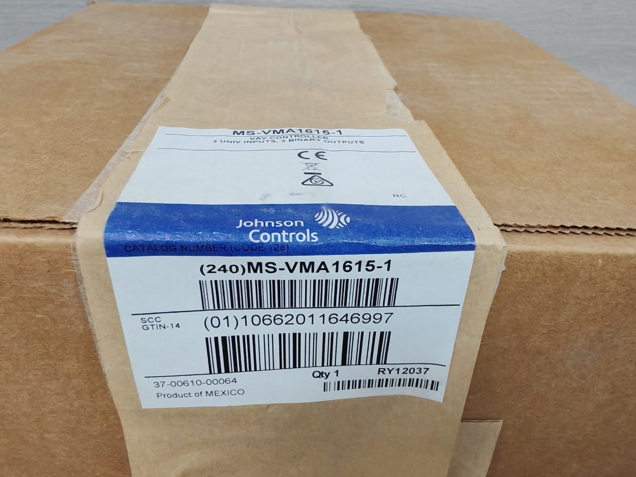 Johnson Controls MS-VMA1615-1 Vav Controller 3 Univ Inputs,2 Binary Outputs