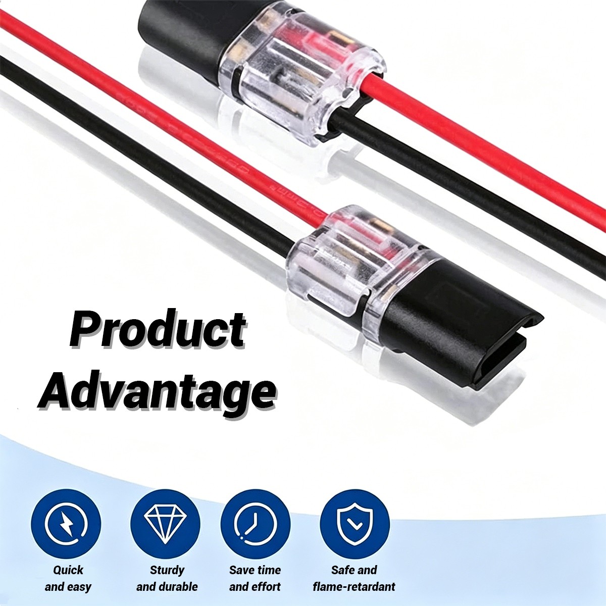 2 Pin Waterproof Electrical Connector Car Automotive Wire Plug Terminal LOT