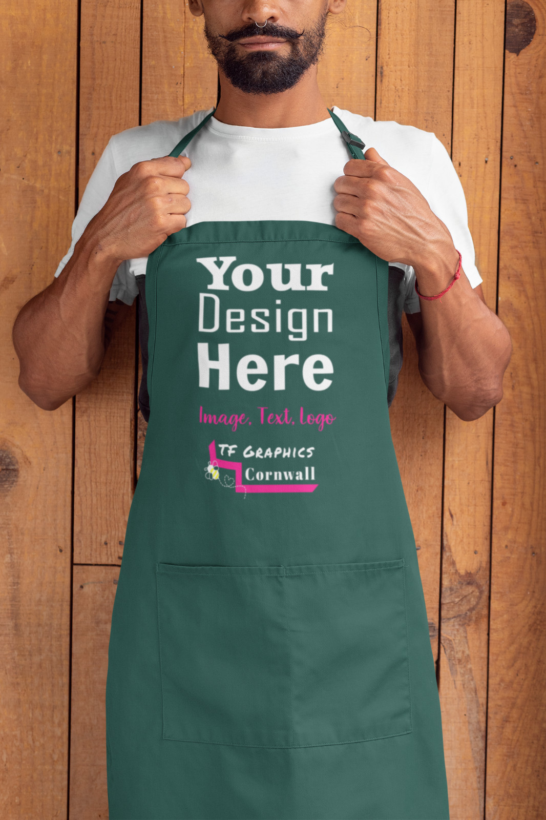 Custom Apron – 6 colours, Baking Cooking Chef Business Gift Corporate KItchen
