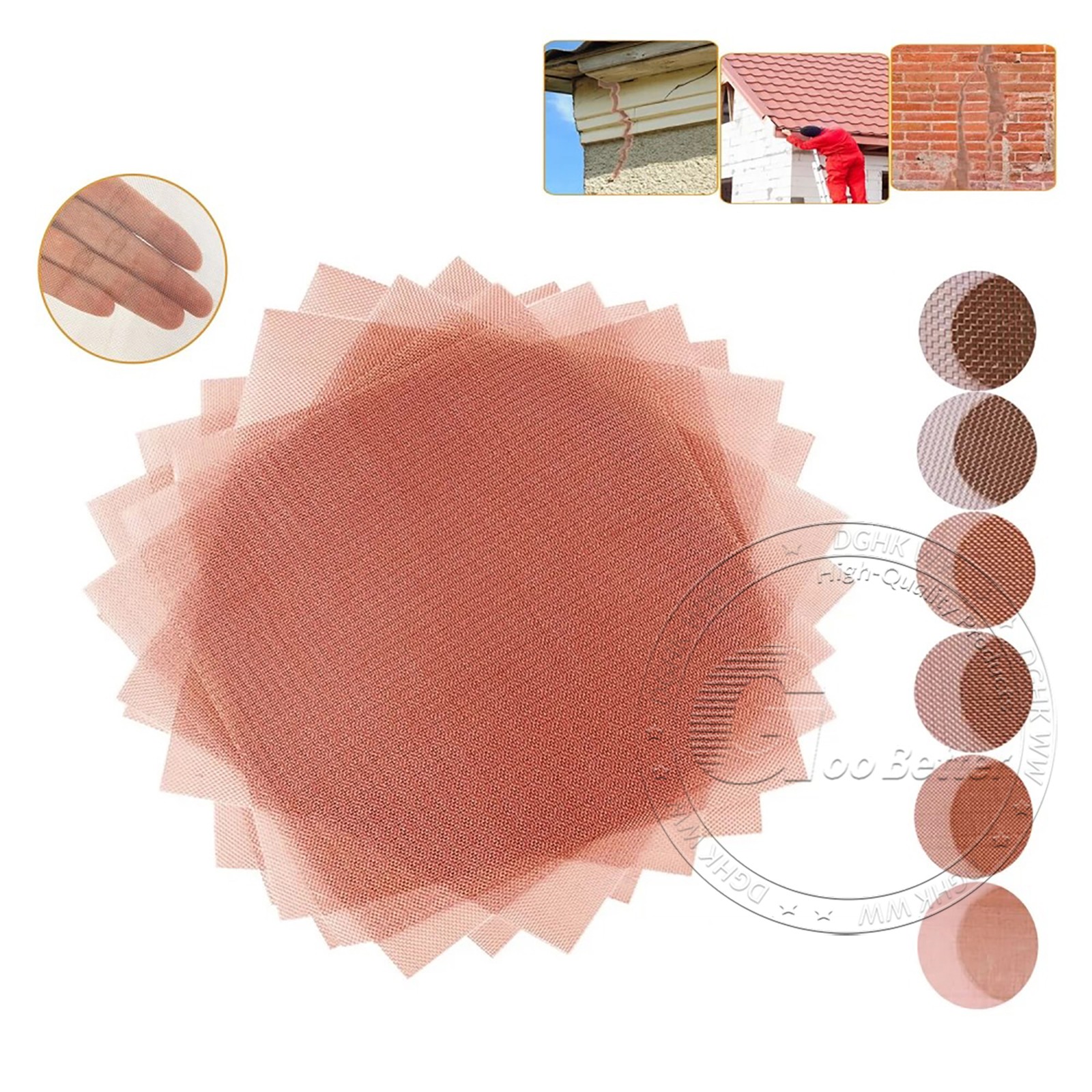 10-200 Mesh 99.9% Copper Screen Woven Mesh Screen Copper Mesh Cloth