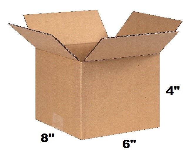 Lot of 8x6x4 Cardboard Paper Box Mailing Packing Shipping Box Corrugated Carton