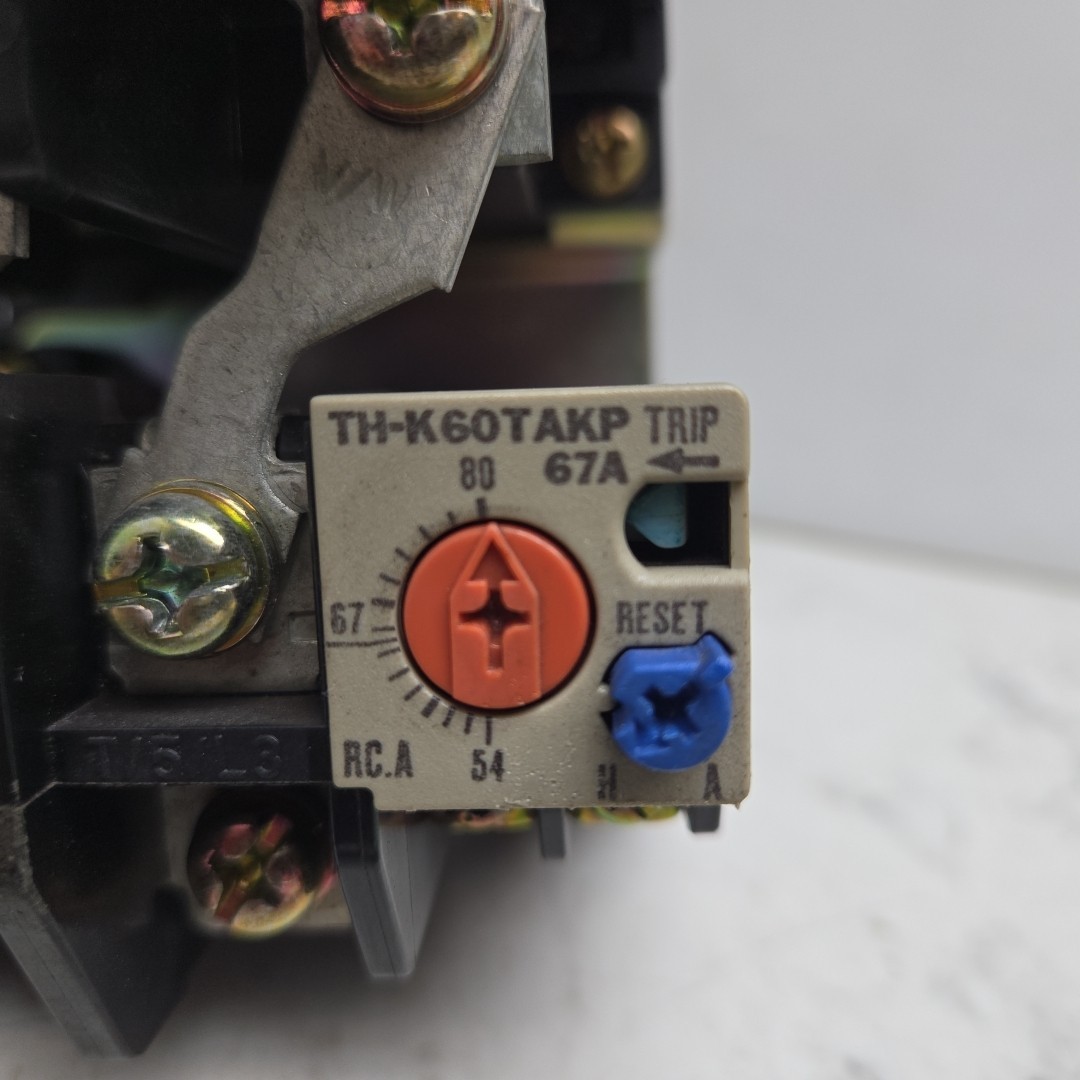 Mitsubishi S-K95 Magnetic Contactor 3 Pole w/ TH-K60TAKP Overload Relay 54-80A
