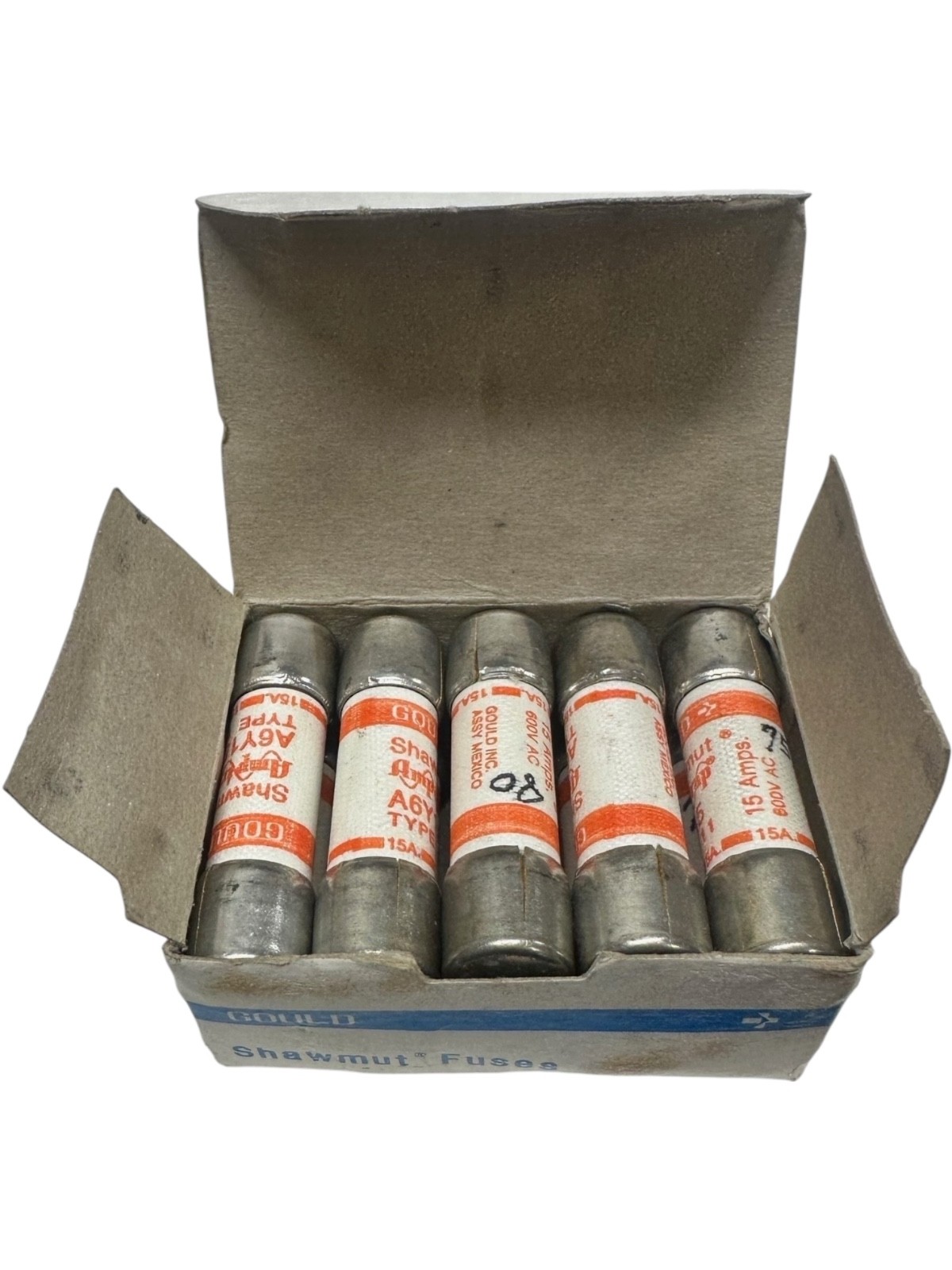 New Gould Shawmut Amp-Trap A6Y15-11, Type 11 15A 600V Fuses (LOT OF 10) **SALE**