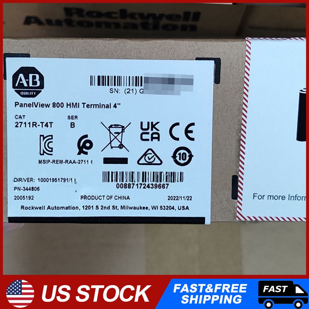 1PC AB 2711R-T4T SER B PANELVIEW 800 4.3-INCH HMI TERMINAL New Factory Sealed