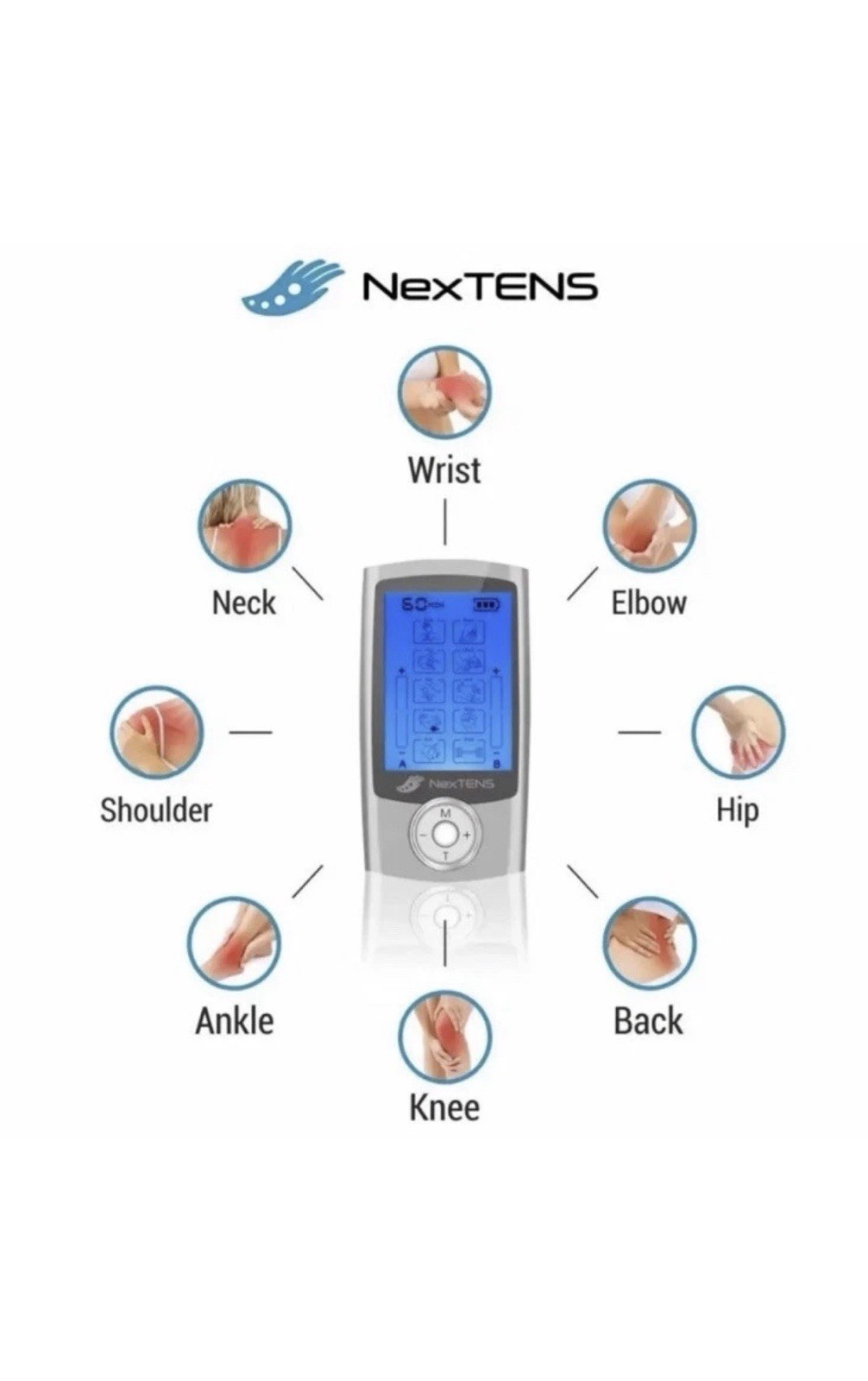 NexTENS TENS EMS Trigger Point Massager Muscle Nerve Stimulator Massage Shoes