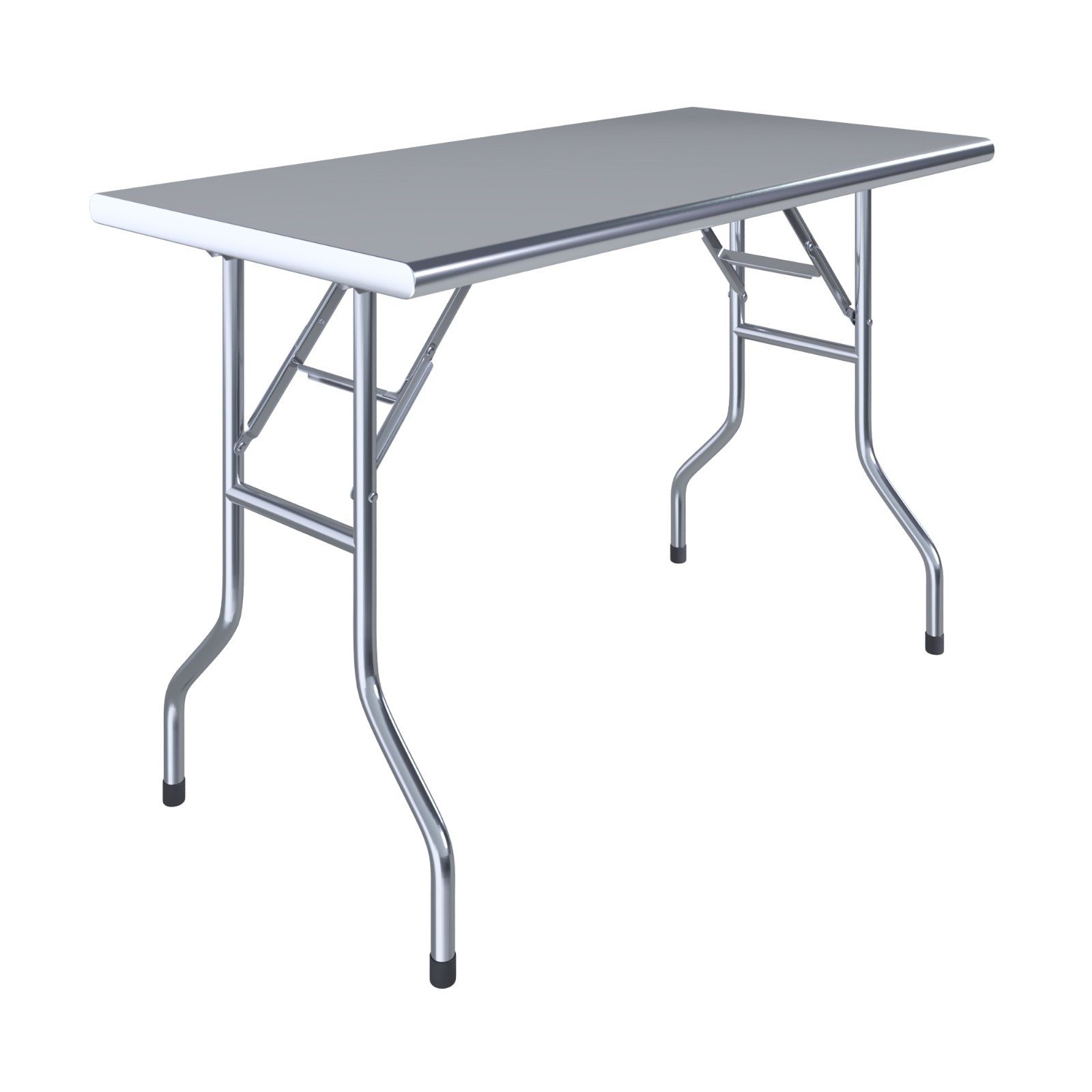 AmGood Stainless Steel Open Base Folding Utility Table