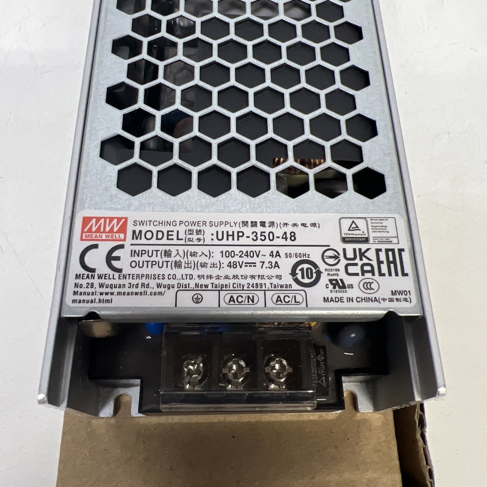 NEW Mean Well UHP-350-48 350W 48V 7.3A Power Supply (PSU) 1866-4972-ND 48V 350W