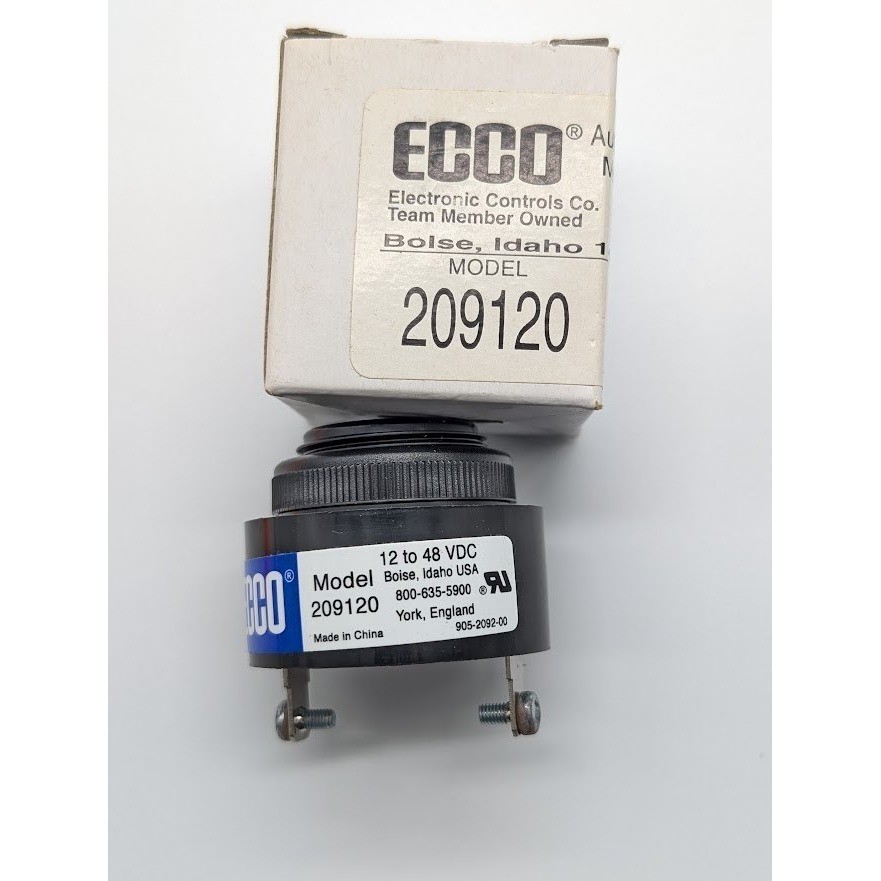 ECCO 209120 Electronic Control Co 12-48 VDC Continuous Audible Signal Device