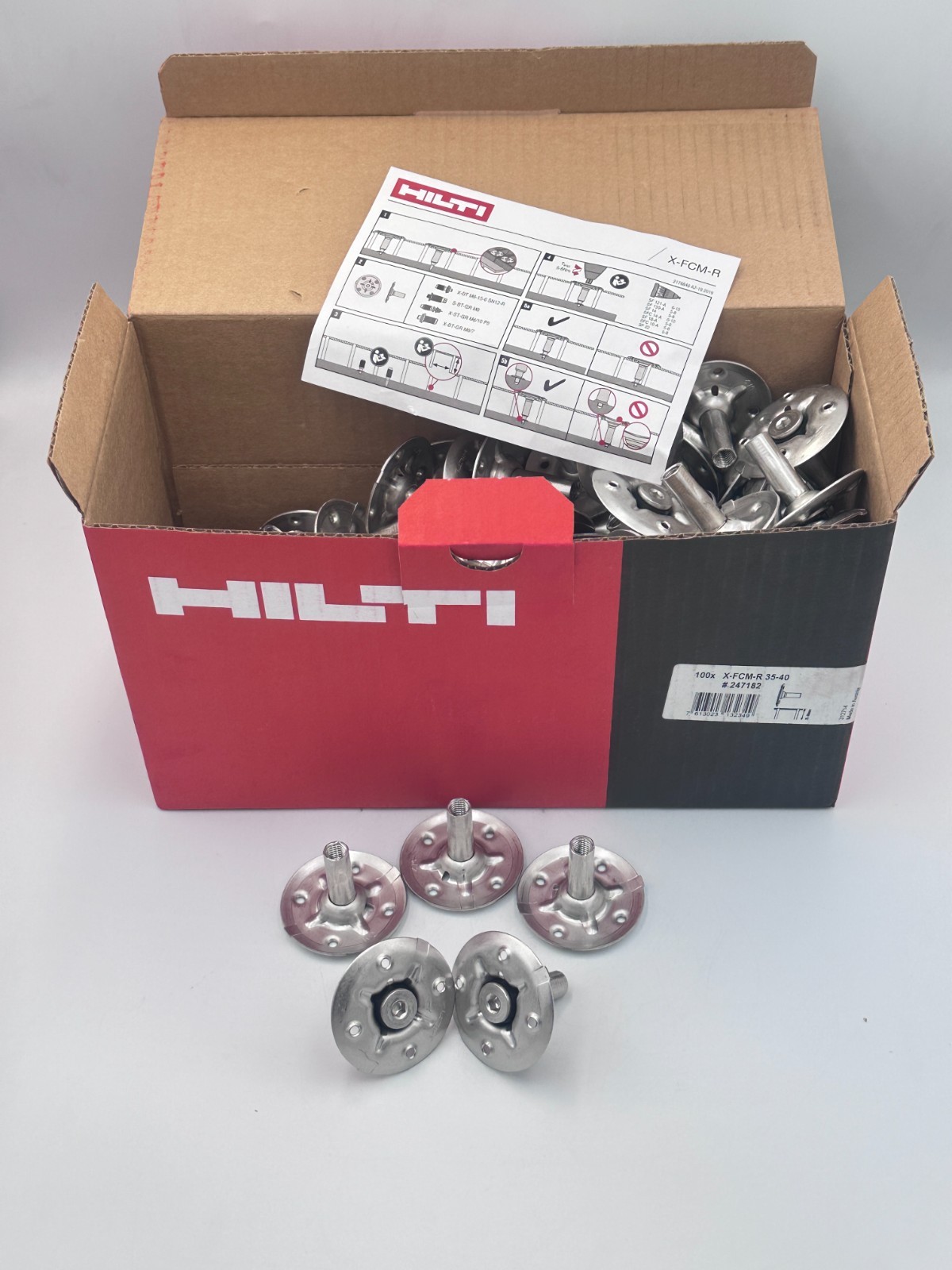HILTI X-FCM-R 35-40 p/n 247182 GRATING DISC – BOX OF 100 PCS
