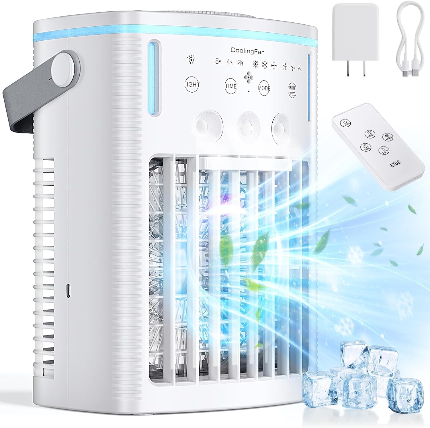 Portable Air Conditioners, 2026 Upgraded 4-IN-1 Quiet AC Unit Black