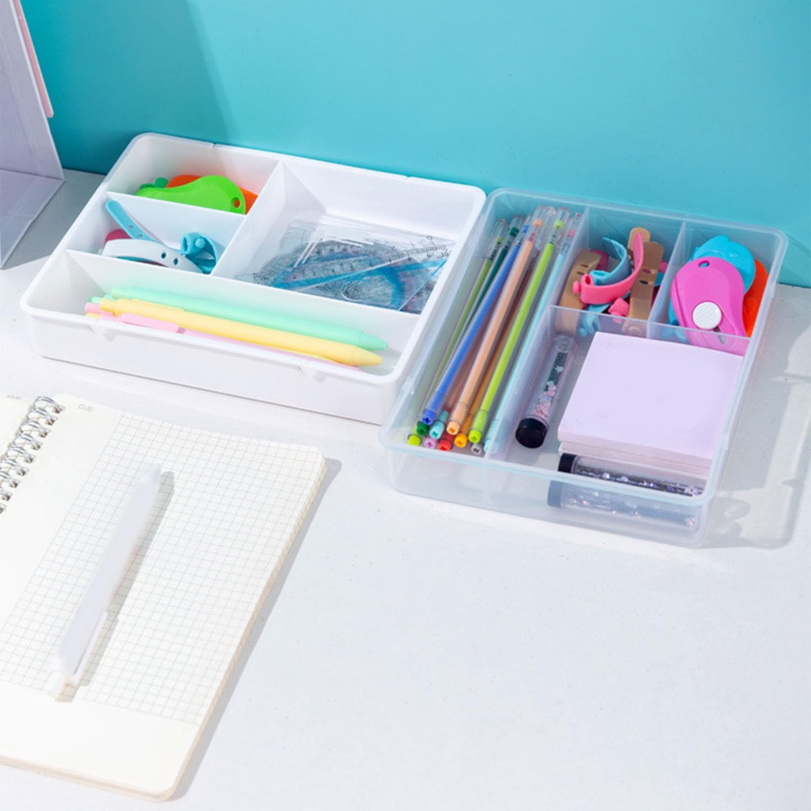Desk Drawer Organizer Tray, Individual Storage Organizer Divider Storage Box …